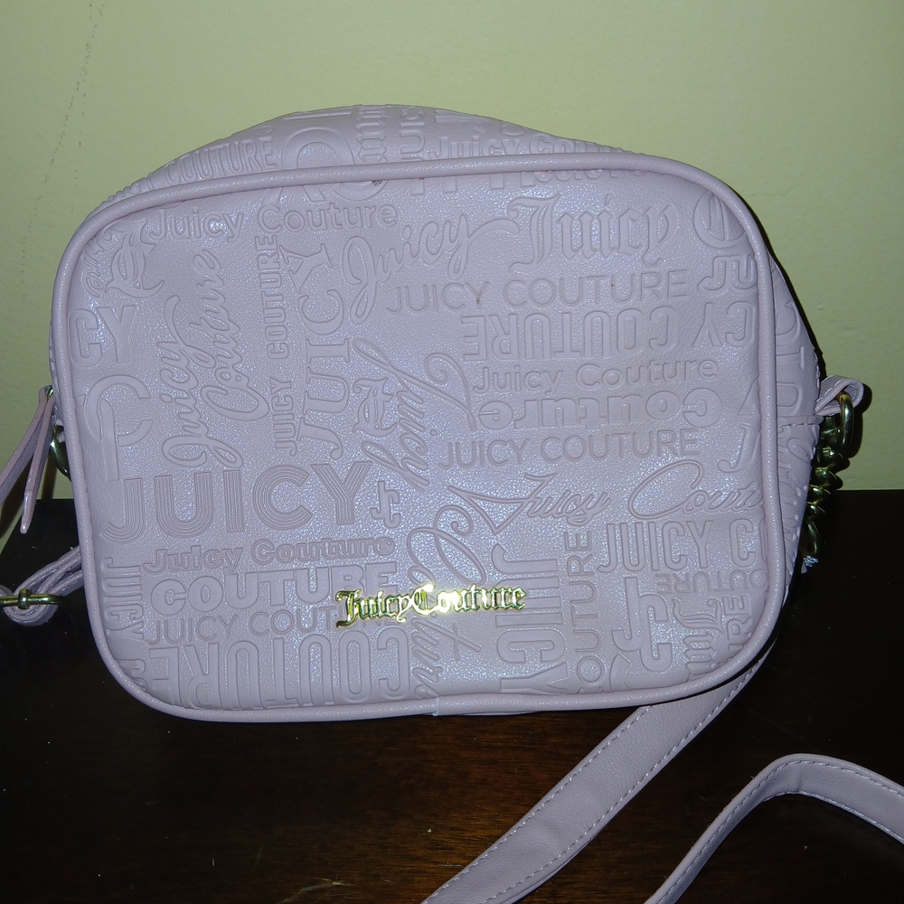 Juicy Couture Light Pink Embossed Crossbody Bag